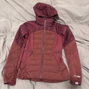 Lululemon Down for It All Jacket Red Merlot size 6